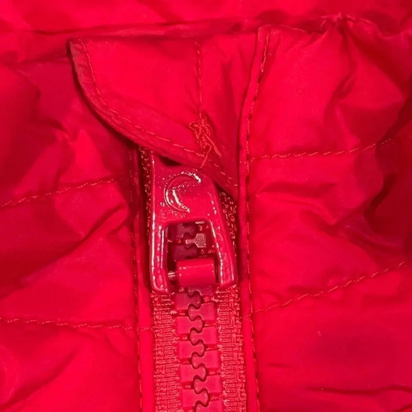 Zyia Alpine Quilted Down and Fether Red Full Zip Vest Womens size Medium - Picture 8 of 12